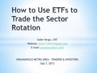 How to Use ETFs to Trade the Sector Rotation