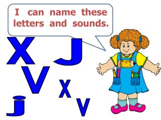 I can name these letters and sounds.