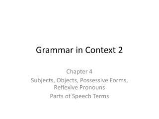 Grammar in Context 2