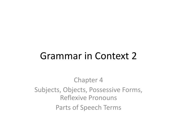 grammar in context 2