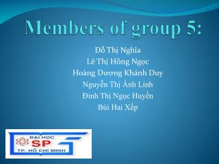 members of group 5