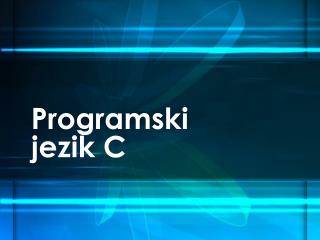 programski jezik c