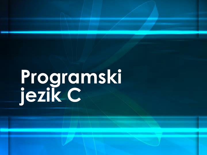 programski jezik c