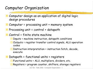 Computer Organization