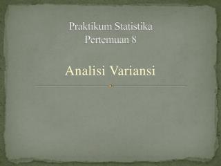 praktikum statistika pertemuan 8