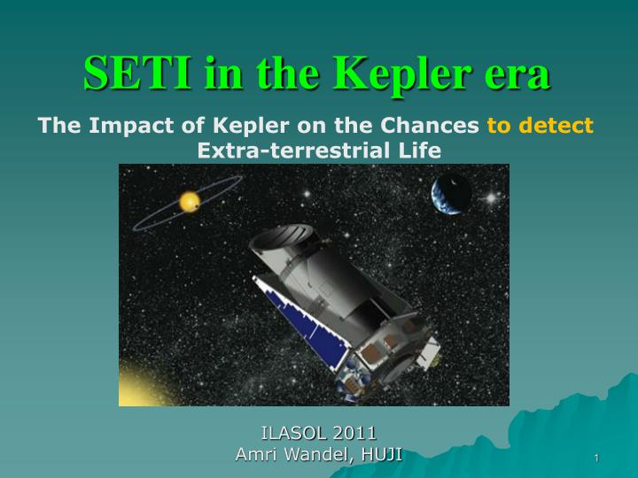 seti in the kepler era