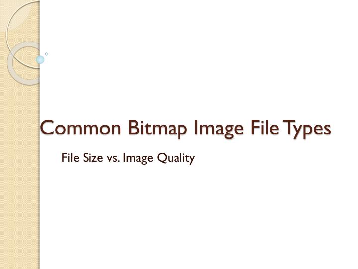 common bitmap image file types