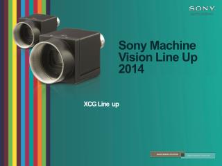 Sony Machine Vision Line Up 2014