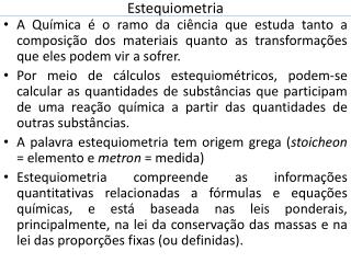 estequiometria