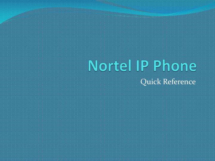 nortel ip phone