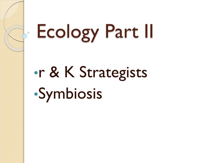 ecology part ii
