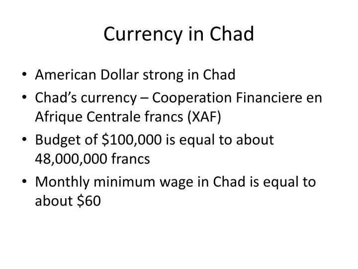 currency in chad