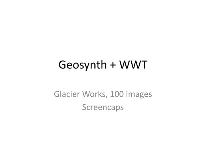 geosynth wwt