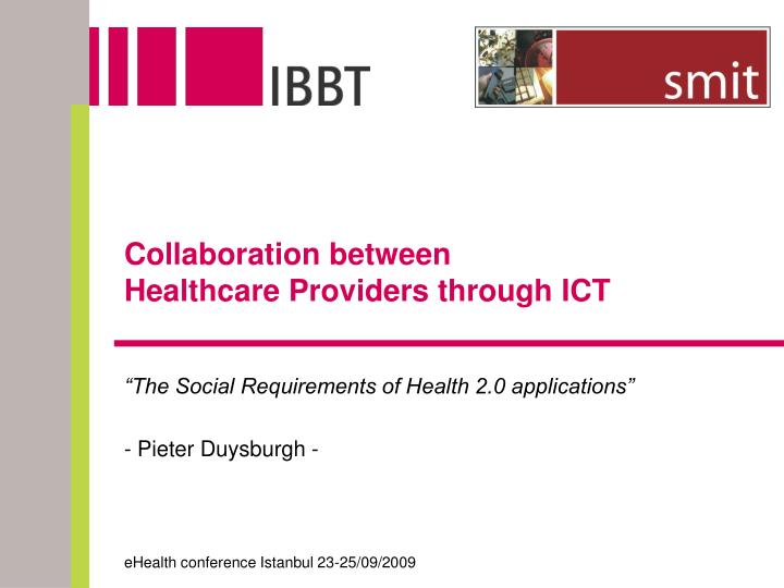 collaboration between healthcare providers through ict