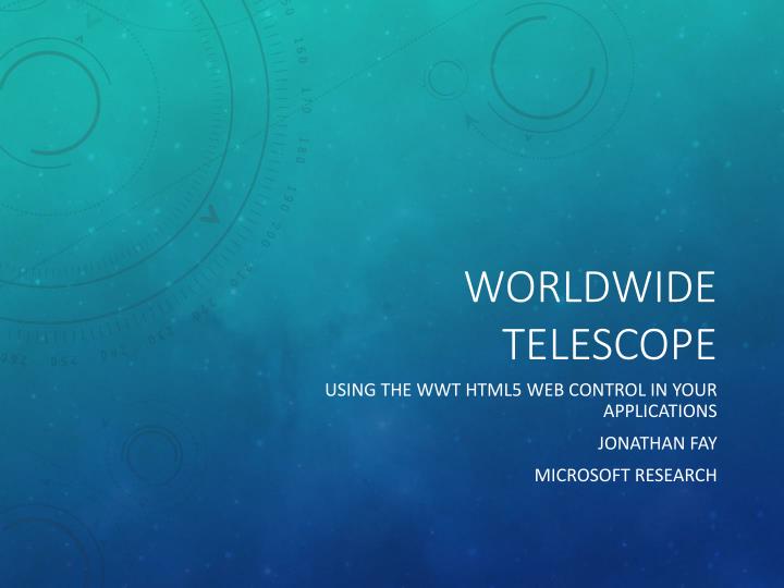 worldwide telescope