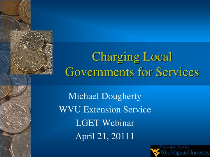 charging local governments for services