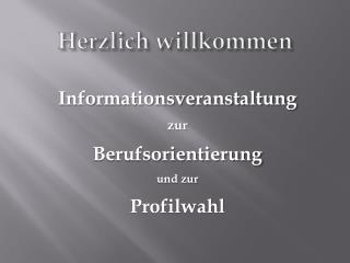 herzlich willkommen