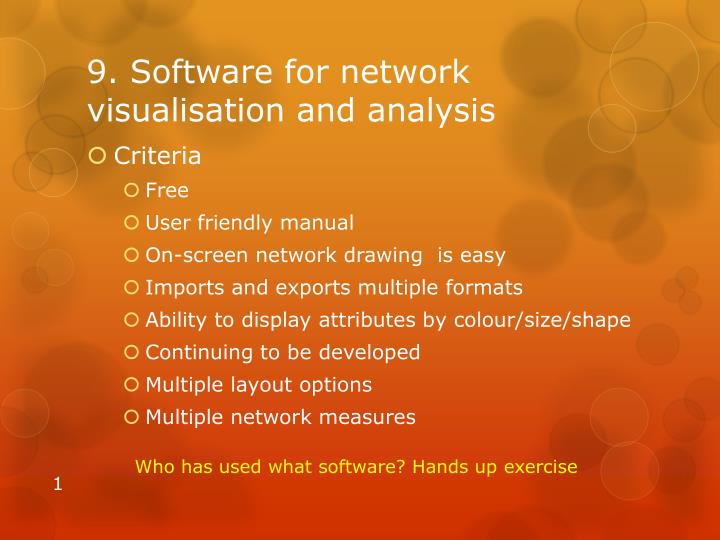 9 software for network visualisation and analysis