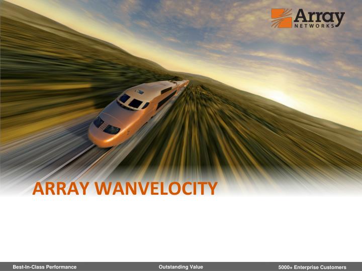array wanvelocity