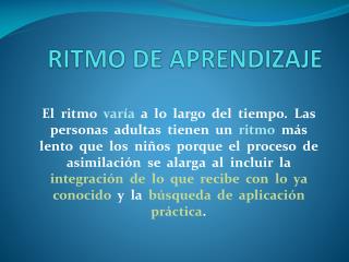 PPT - PSICOLOGIA DE APRENDIZAJE PowerPoint Presentation, Free Download ...