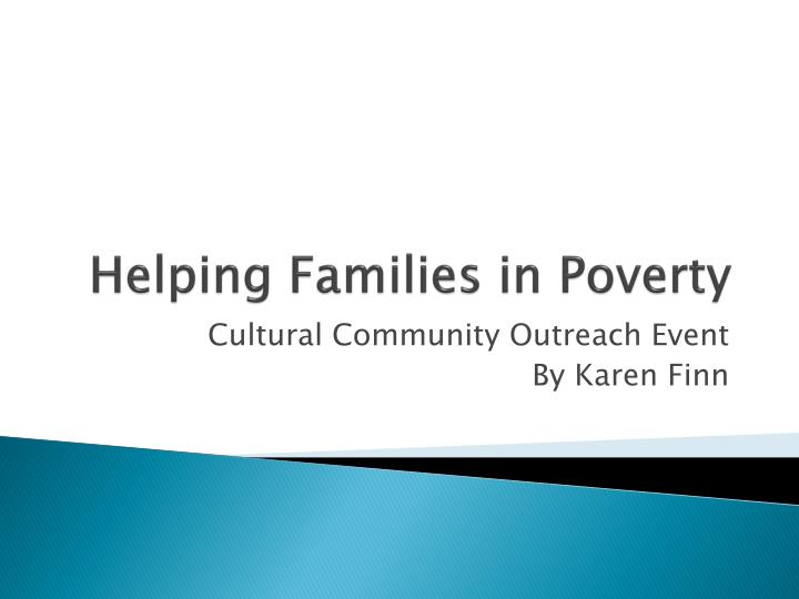 helping families in poverty