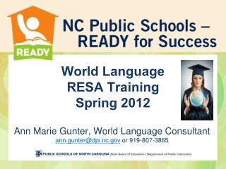 World Language RESA Training Spring 2012