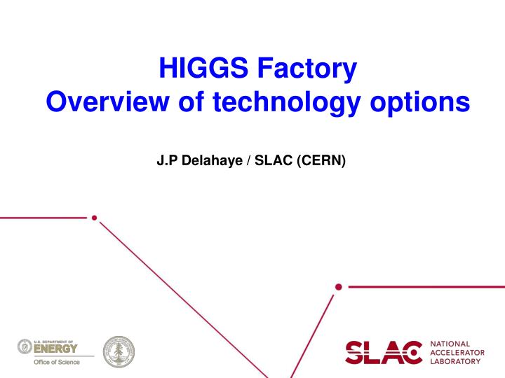 higgs factory overview of technology options