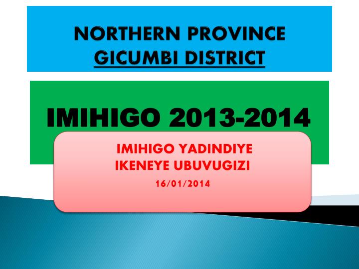northern province gicumbi district
