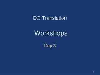 dg translation workshops