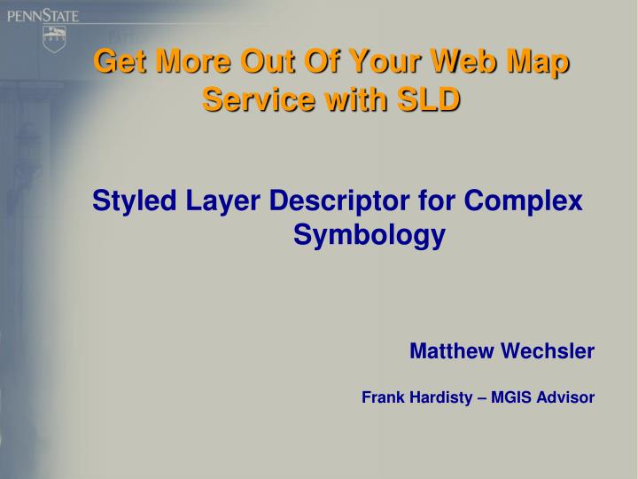 get more out of your web map service with sld