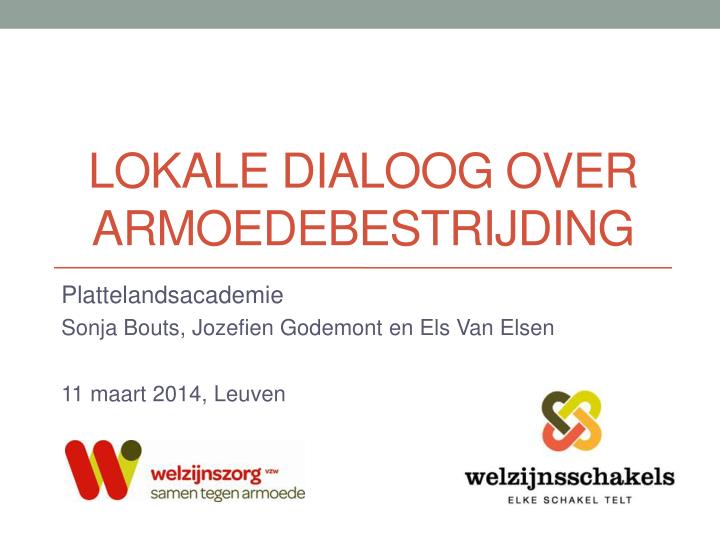 lokale dialoog over armoedebestrijding