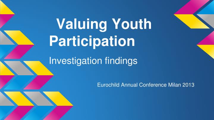 valuing youth participation