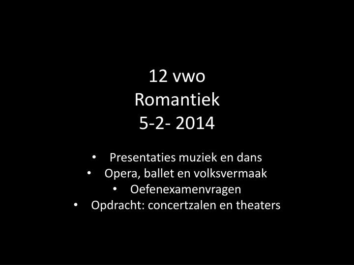 12 vwo romantiek 5 2 2014
