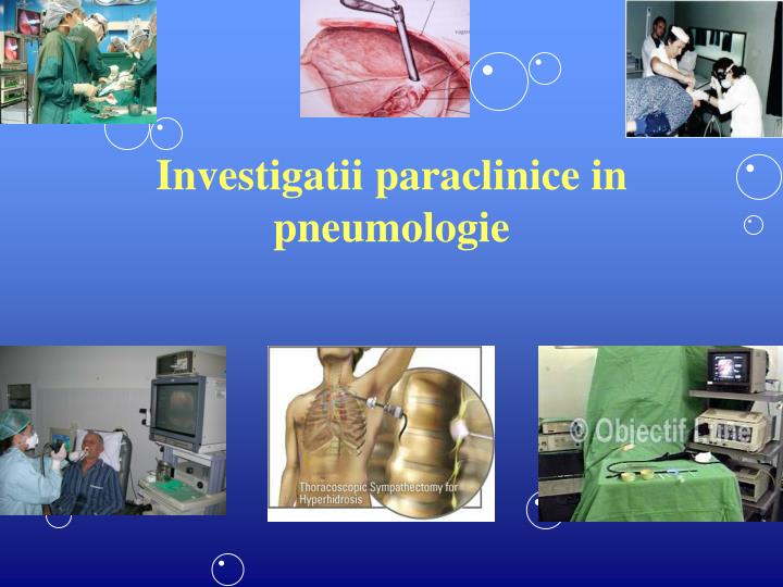investigatii paraclinice in pneumologie