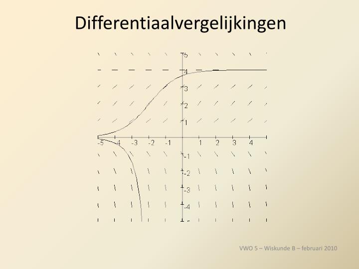 differentiaalvergelijkingen