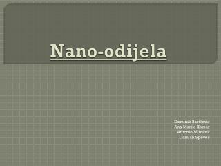 nano odijela