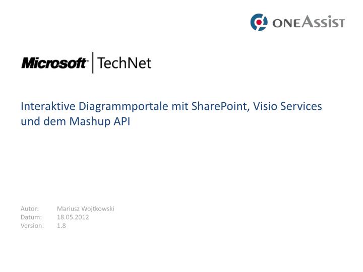 interaktive diagrammportale mit sharepoint visio services und dem mashup api
