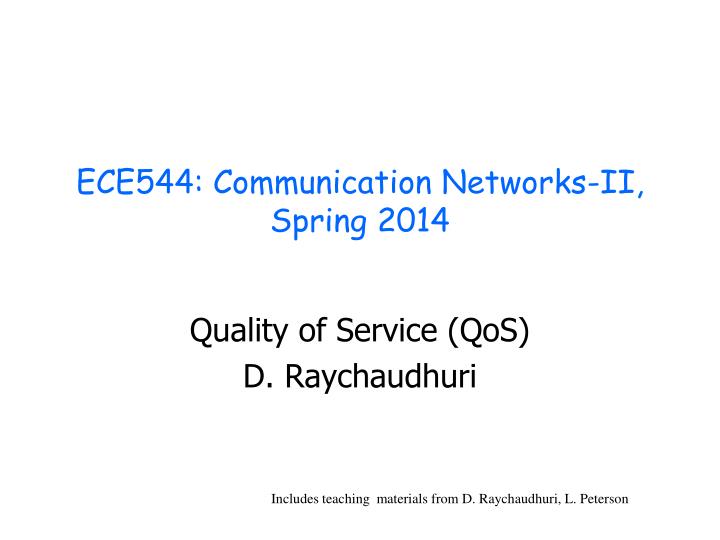 ece544 communication networks ii spring 2014