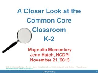 Magnolia Elementary Jenn Hatch, NCDPI November 21, 2013