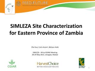 SIMLEZA Site Characterization for Eastern Province of Zambia
