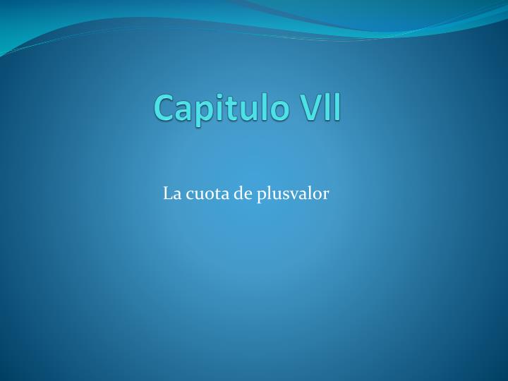 capitulo vll