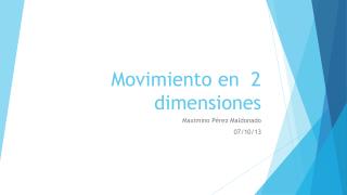 movimiento en 2 dimensiones