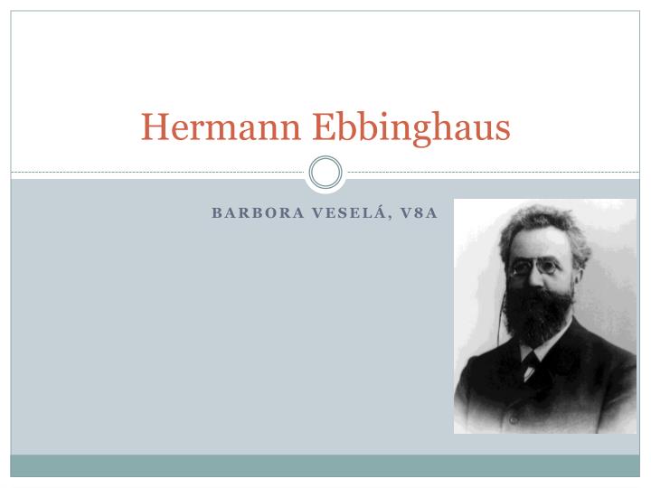 hermann ebbinghaus