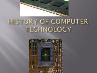 History of computer technology