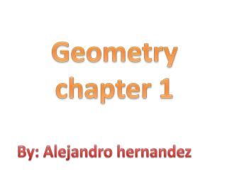 Geometry chapter 1