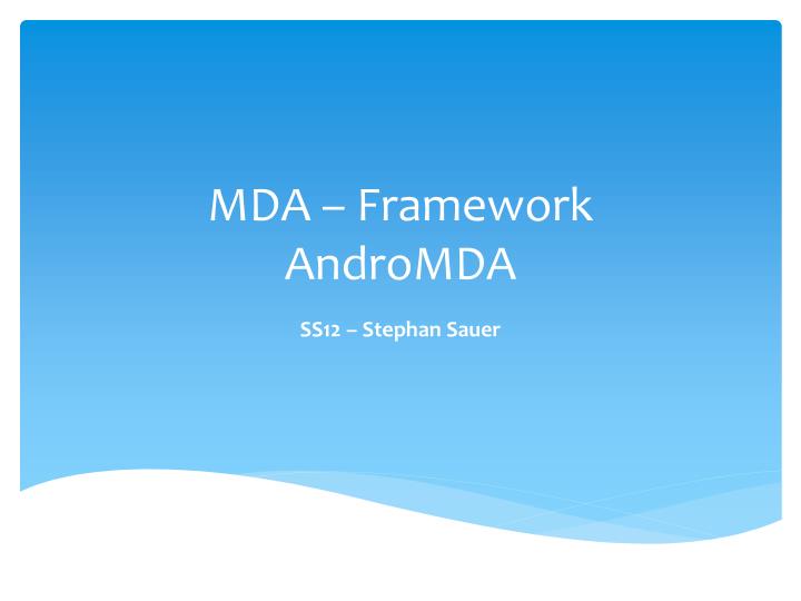 mda framework andromda