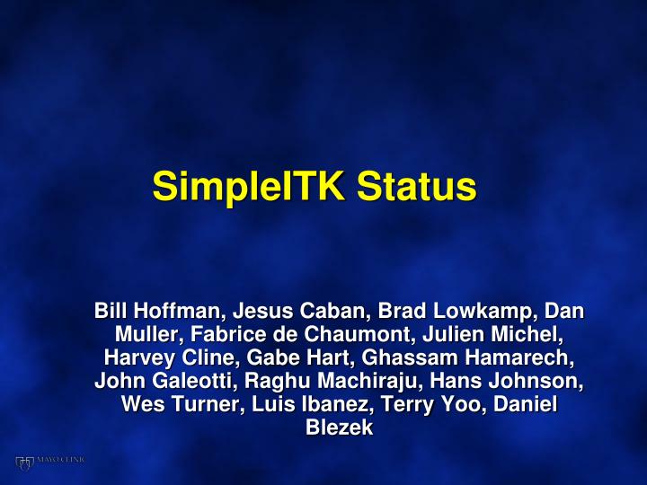 simpleitk status