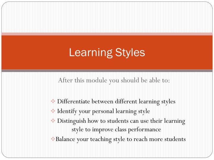 learning styles