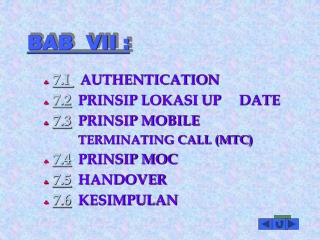 bab vii