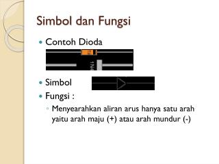 simbol dan fungsi